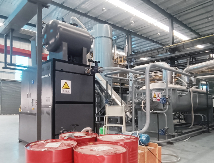 鋰電材料耙式干燥機導(dǎo)熱油爐——應(yīng)用案例